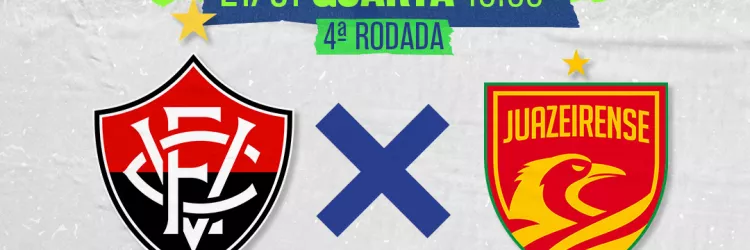 Vitória e Juazeirense nesta quarta-feira na TVE