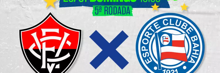 Neste domingo (25), a TVE faz transmissão ao vivo do jogo Vitória x Bahia diretamente do Barradão