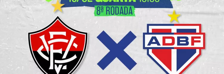 Vitória e Bahia de Feira nesta quarta-feira na TVE