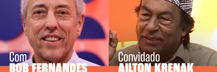 TVE Entrevista com Bob Fernandes recebe Ailton Krenak