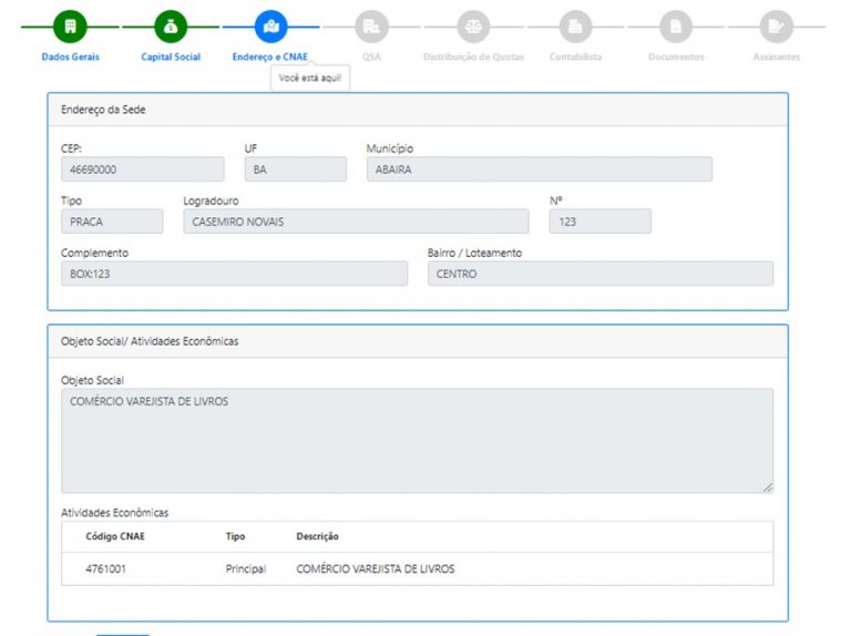 Imagem passo a passo