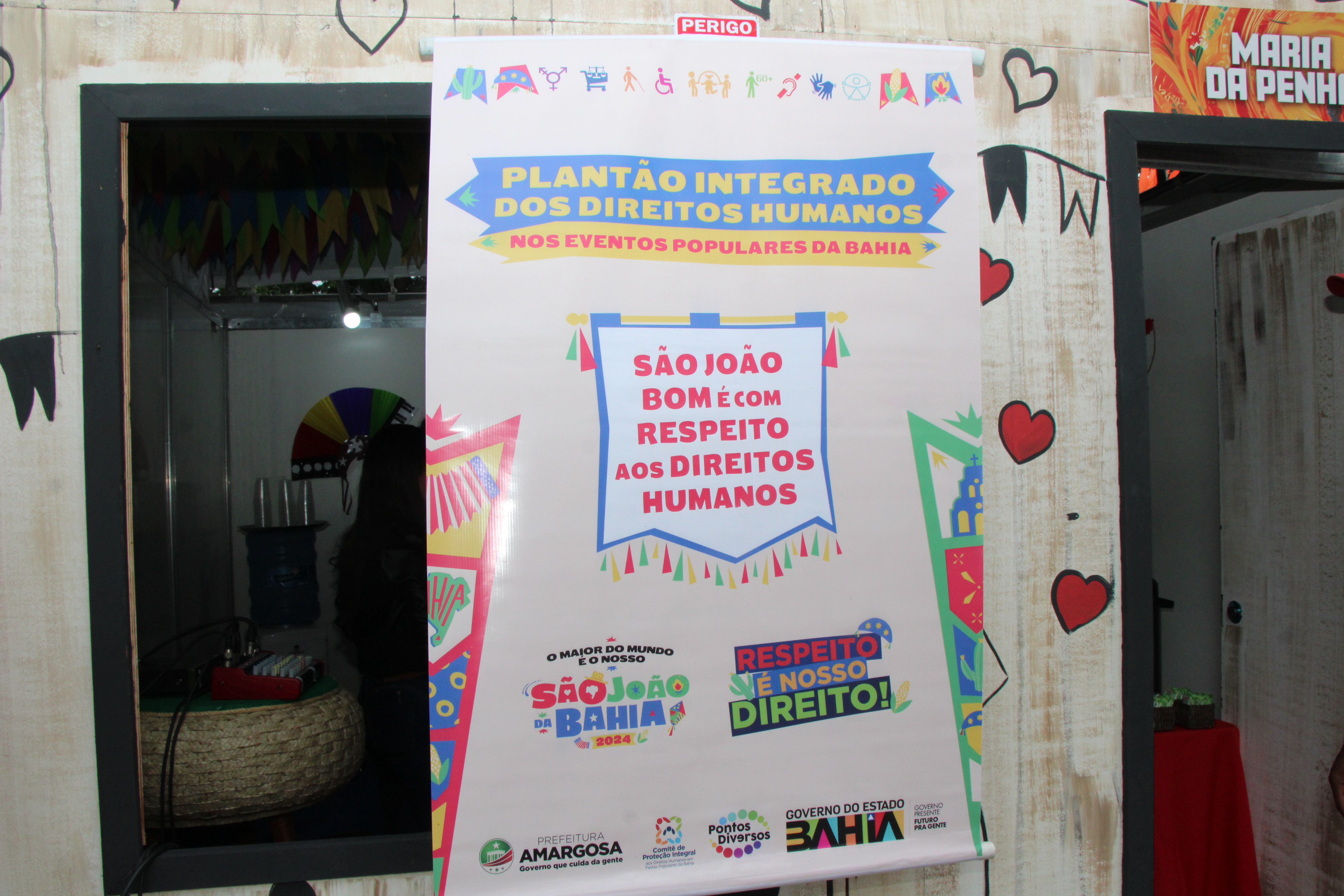 Banner digital do Plantão Integrado no São João de Amargosa de 2024