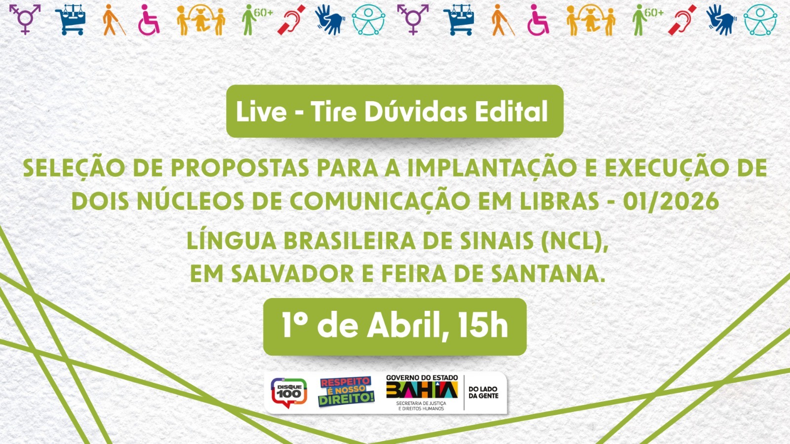 Live do Núcleo em Libras