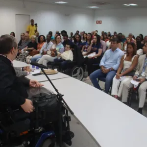 Durante sua fala, Alexandre Baroni ainda reforçou a adesão da Bahia ao Programa Nacional ‘Viver Sem Limite II Bahia’ - Plano Nacional dos Direitos da Pessoa com Deficiência. 