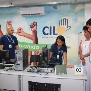 Visita a Central de Libras de Aracaju