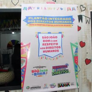 Banner digital do Plantão Integrado no São João de Amargosa de 2024