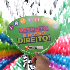 Mobilização com ventarola do respeito é nosso direito 