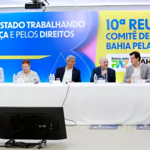 Mesa com o Comitê de Governança em Feira 
