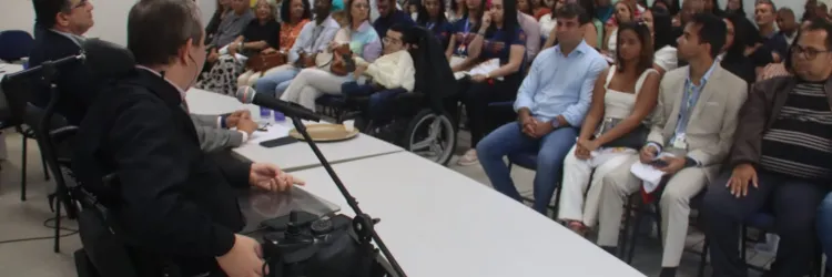 Durante sua fala, Alexandre Baroni ainda reforçou a adesão da Bahia ao Programa Nacional ‘Viver Sem Limite II Bahia’ - Plano Nacional dos Direitos da Pessoa com Deficiência. 