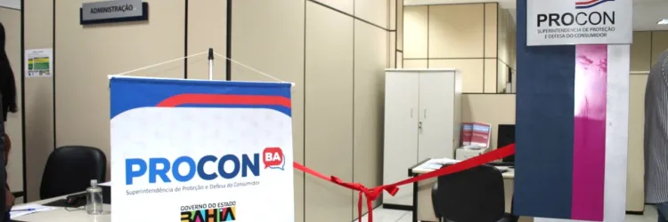 Foto mostra posto do procon a ser inaugurado