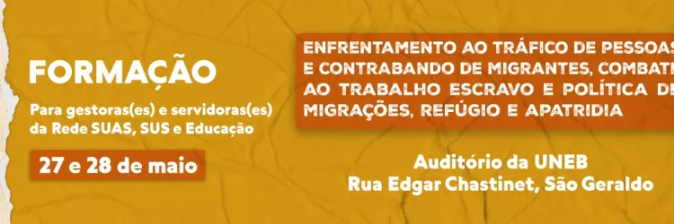 BANNER COM FUNDO LARANJA DA DIVULGAÇÃO DA FORMAÇÃO