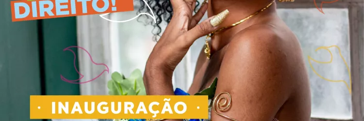 Card colorida com imagem de uma mulher  trans, informando a inauguração do CPDD-LGBT de Juazeiro