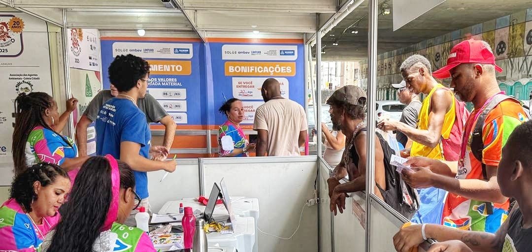 Coleta de recicláveis segue impulsionando sustentabilidade durante o carnaval