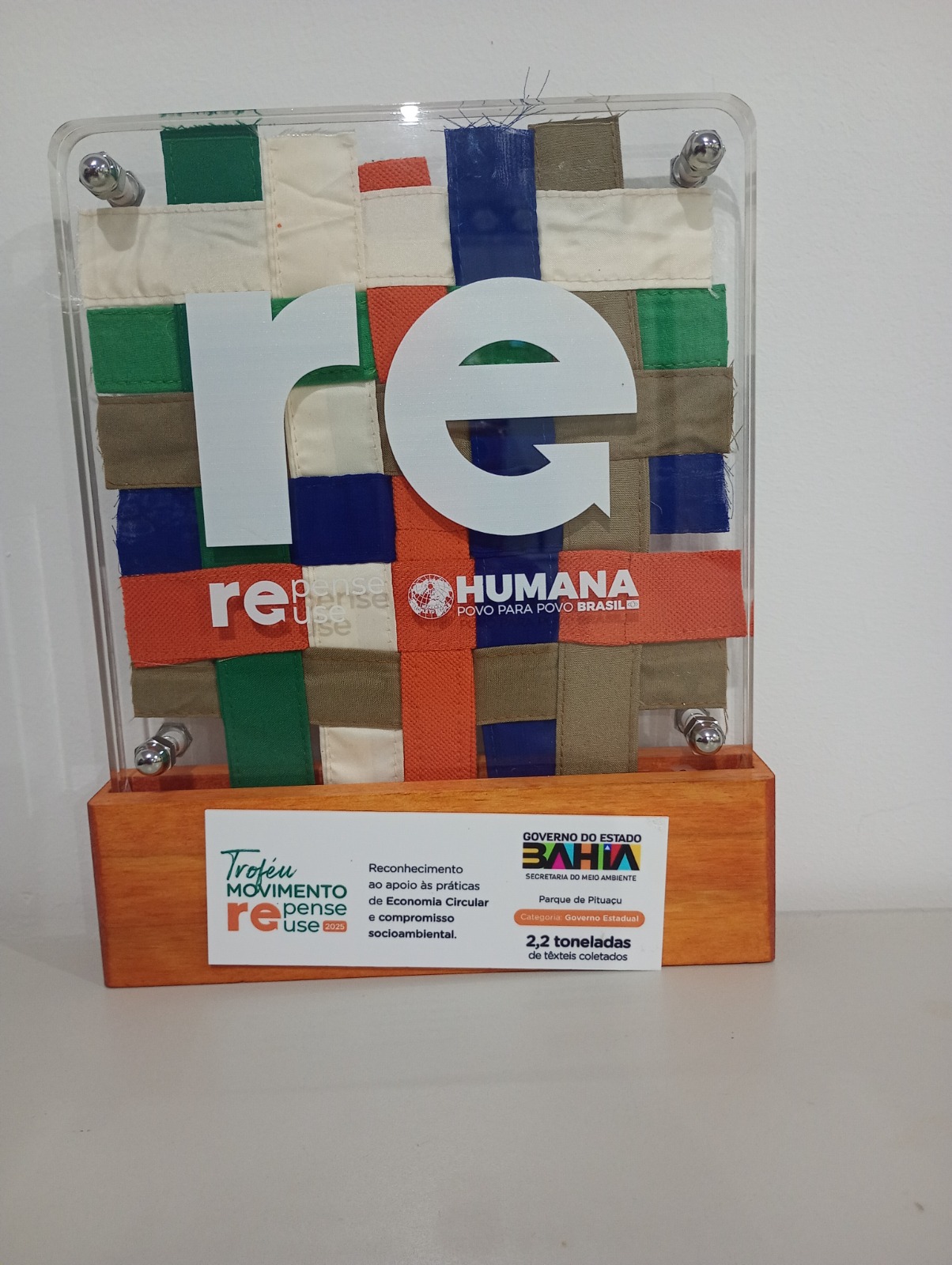 Parque de Pituaçu recebe prêmio de sustentabilidade por destaque na coleta de resíduos têxteis