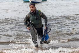 Ação da Sema e do Inema retira cerca de 250 kg de resíduos da praia do Rio Vermelho antes da Festa de Iemanjá