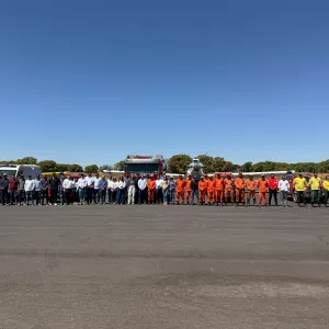 Sema reforça Rede de Ação Integrada no Oeste e participa de simulação aérea de combate a incêndios