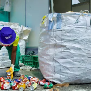Seu Domício Oliveira, catador do Carnaval Campo Grande 16.02