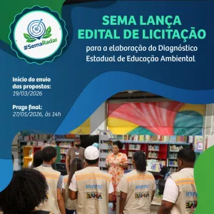 Sema lança edital para elaboração do diagnóstico de educação ambiental