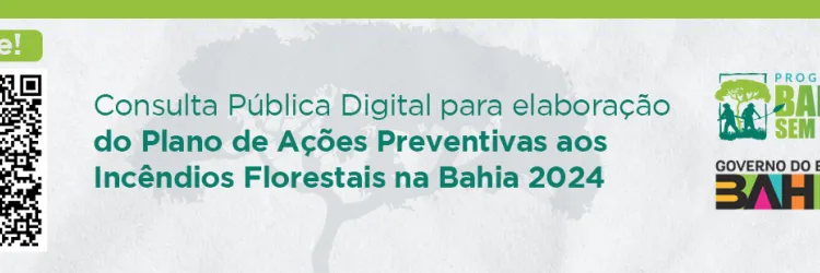 Aberta consulta pública digital para elaboração do Plano de Ações Preventivas aos Incêndios Florestais 2024
