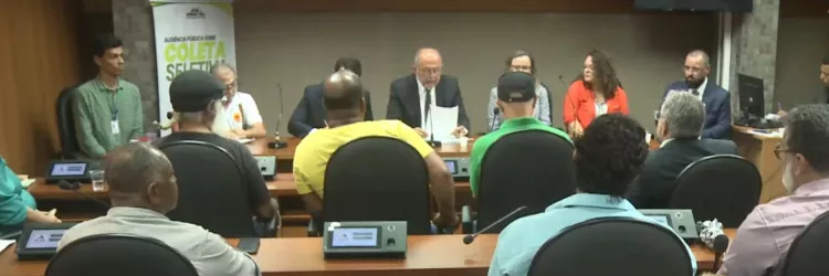 Sema e Inema destacam importância dos recicladores na gestão de resíduos durante audiência pública na Alba