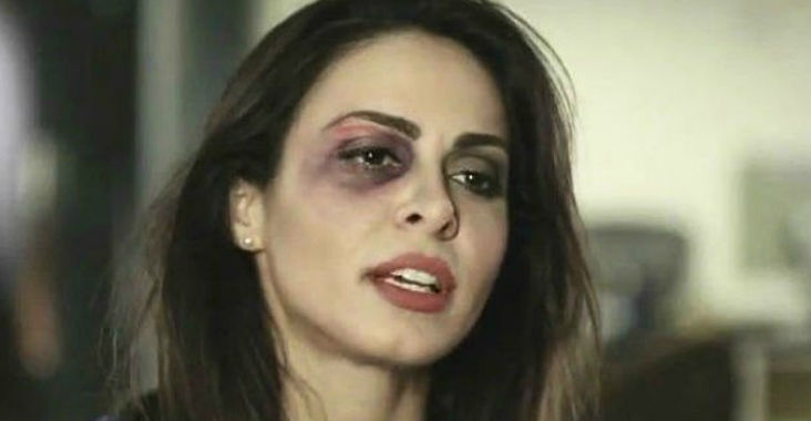 Alinne Rosa foi maquiada para a campanha