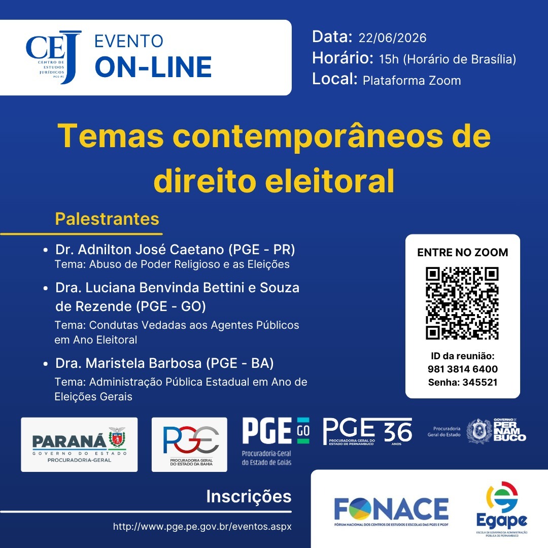 Evento - Temas Contemporâneos de Direito Eleitoral