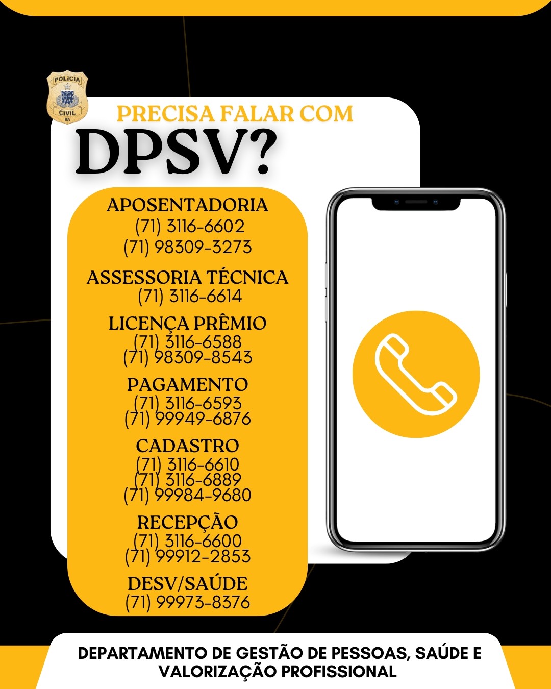 Contatos do DPSV