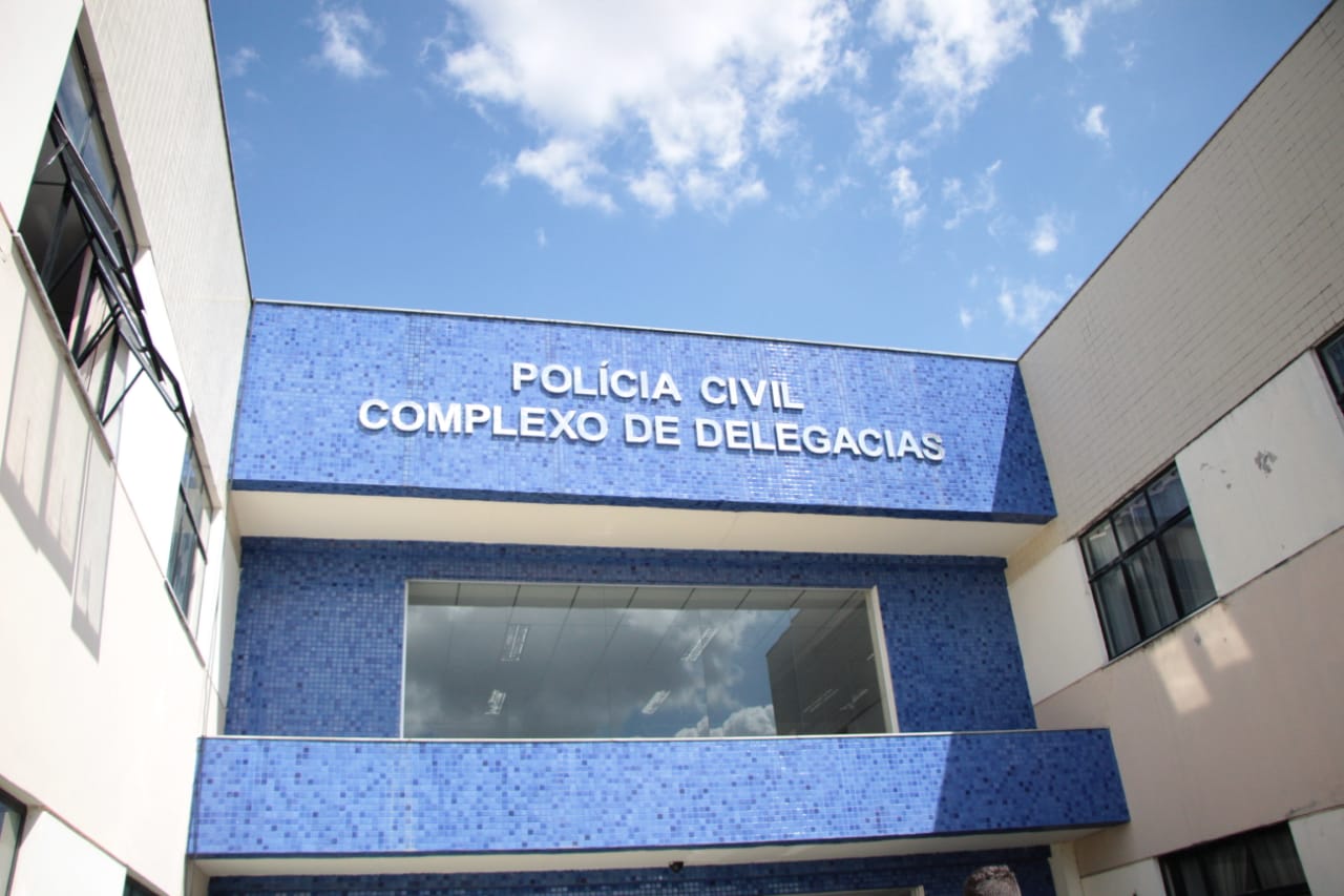 Fachada do Complexo de Delegacias