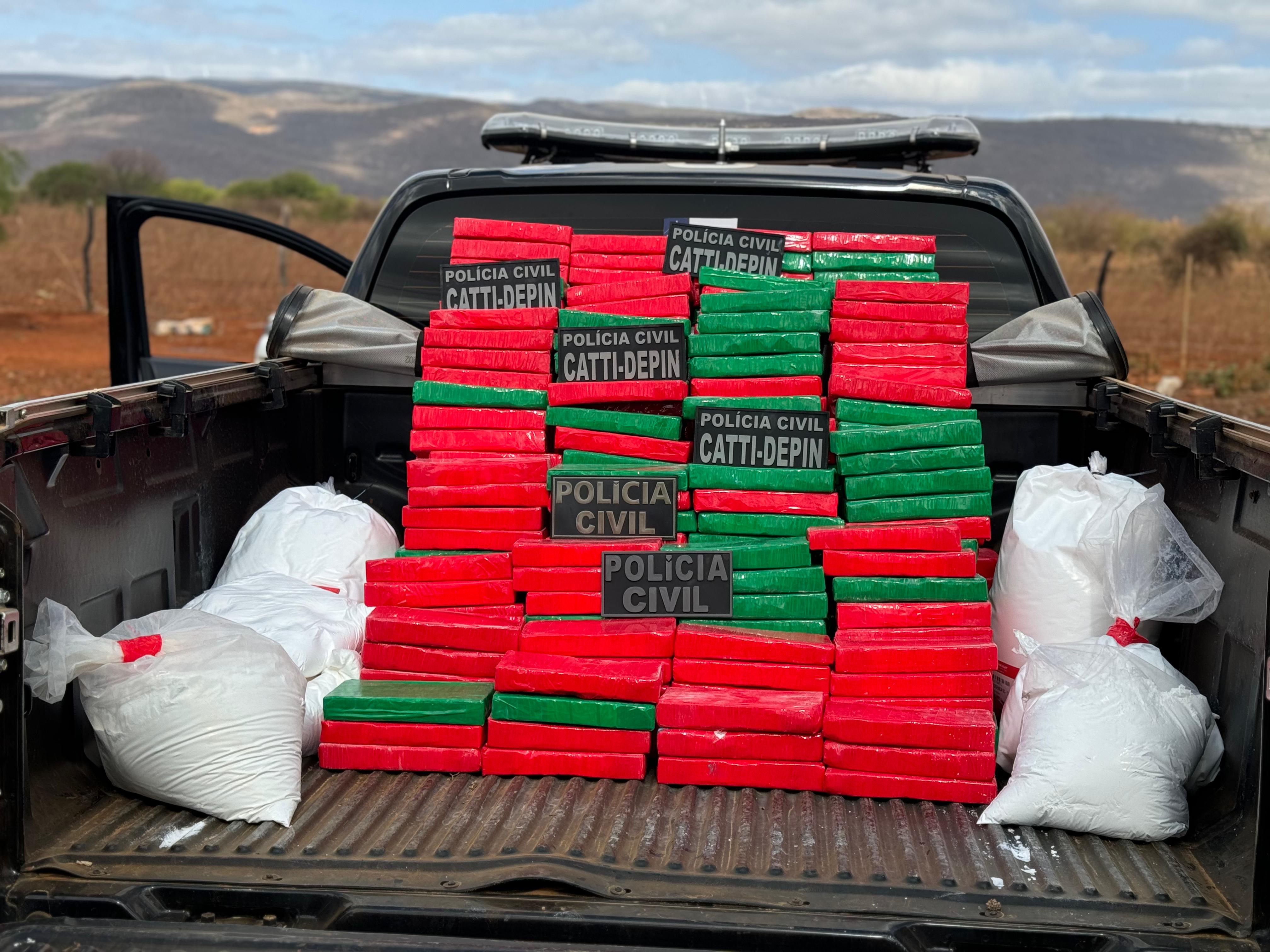 Drogas apreendidas em viatura da PCBA