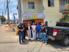 Ação realizada na creche escola Educar para o Futuro