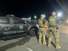 Polícia Civil realiza bloqueios na BR-324 para combater o crime organizado
