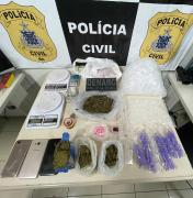 Vinte quilos de Skank avaliados em R$ 100 mil foram apreendidos pela Polícia Civil 