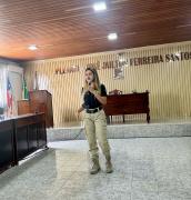 Em alusão ao dia da mulher, Polícia Civil realiza palestra informativa em Tanquinho