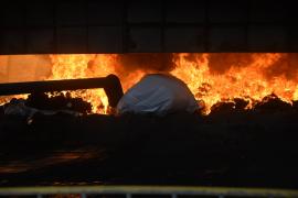 Uniformes e equipamentos foram incinerados conforme normas ambientais