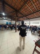 O titular da 2ª DT de Porto Seguro ministrou o evento para os estudantes