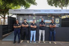 A unidade montada no local conta com atendimento direto à população e atuação do Posto SERVIR