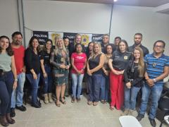 Comitiva liderada pela diretora do Departamento de Proteção à Mulher, Cidadania e Pessoas Vulneráveis  (DPMCV) realizou encontros e alinhamentos de ações