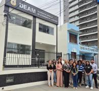 Comitiva liderada pela diretora do Departamento de Proteção à Mulher, Cidadania e Pessoas Vulneráveis  (DPMCV) realizou encontros e alinhamentos de ações