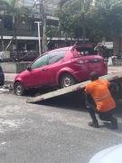 Veículos acautelados são retirados de unidade policial durante operação Depom em Ordem