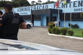 Policiais do Draco cumpriram a medida judicial de Adilson Souza Lima, o “Roceirinho”, no Conjunto Penal de Lauro de Freitas