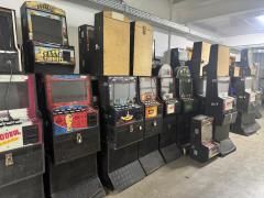 Foram apreendidas 57 máquinas “caça-níqueis” na região da Rodoviária e no bairro Queimadinha