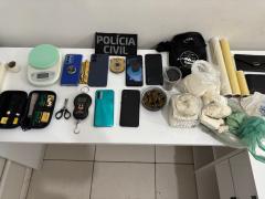 Material apreendido na ação