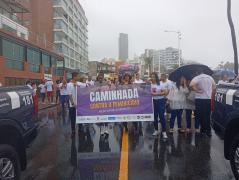 A mobilização integra a Campanha Nenhuma a Menos, de enfrentamento e prevenção à violência contra a mulher