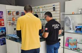 Balanço aponta apreensão de aparelhos e fiscalização em estabelecimentos na capital, RMS e interior