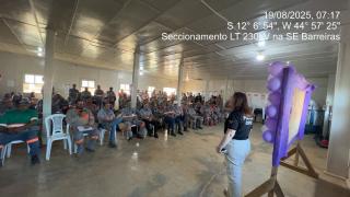 A ação integra as campanhas Agosto Lilás, Nenhuma a Menos e Feminicídio Zero