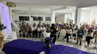 Atividade reuniu cerca de 100 participantes, entre sociedade civil e forças de segurança