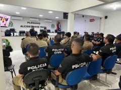 A capacitação reuniu servidores da Polícia Civil, PRF, PM e Guardas Municipais para padronizar procedimentos e ampliar a detecção de crimes relacionados a veículos