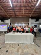 Atividades incluíram a Blitz Lilás e palestra em escola estadual, reforçando o combate à violência contra a mulher