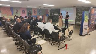 A ação reuniu equipe de segurança do centro comercial para debater direitos, deveres e medidas de ressocialização