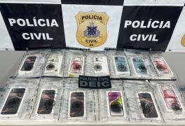 Os aparelhos foram localizados em Salvador e Alagoinhas; investigação apura receptação